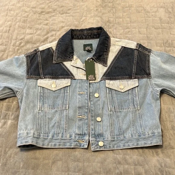 Clothing Wild Fable Colorblock Denim Jacket Wild Fable Jackets
